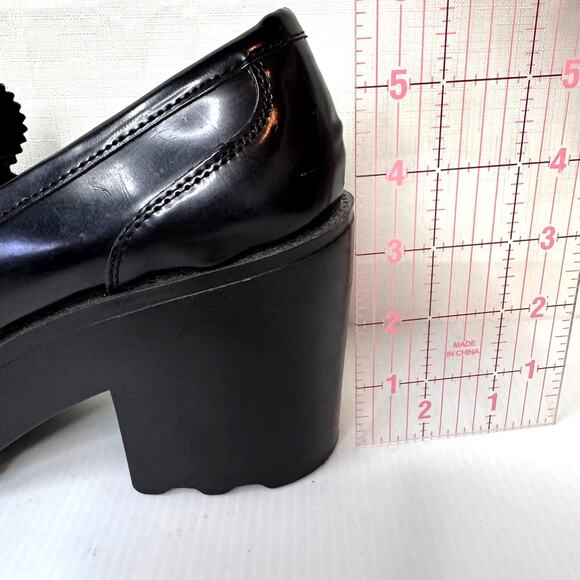 MOSSIMO Reagan Platform‎ Loafers Women's 10 Chunky Academia Whimsigoth Y2K Goth - Picture 14 of 14